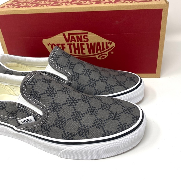 VANS Classic Slip On Sneaker Canvas Pewter Skate Shoe Low Women Size VN0A7Q5DPWT - Picture 7 of 10